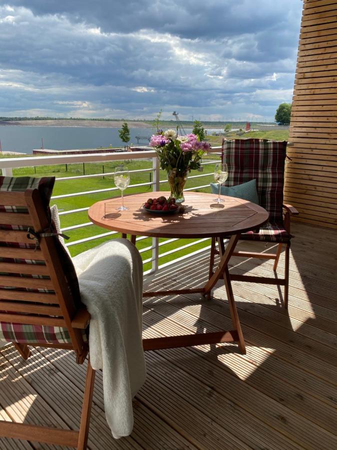 גרוסרשן Modernes Apartment Am Hafen Mit Seeblick מראה חיצוני תמונה