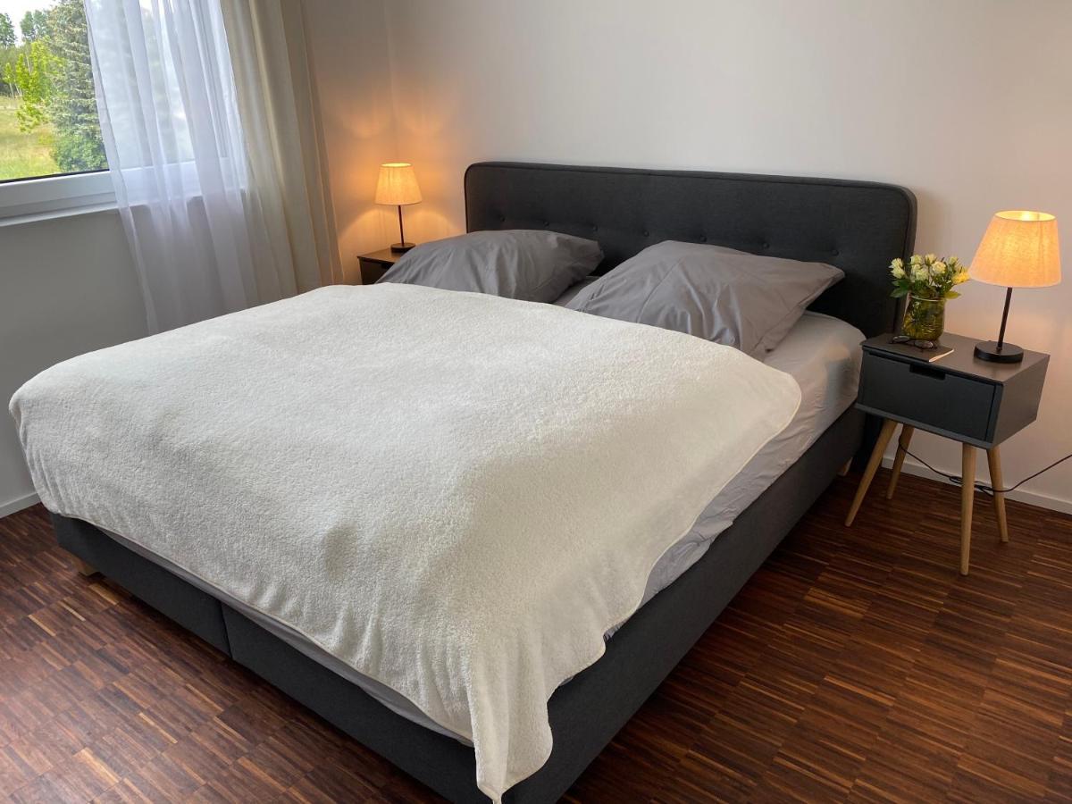 גרוסרשן Modernes Apartment Am Hafen Mit Seeblick מראה חיצוני תמונה